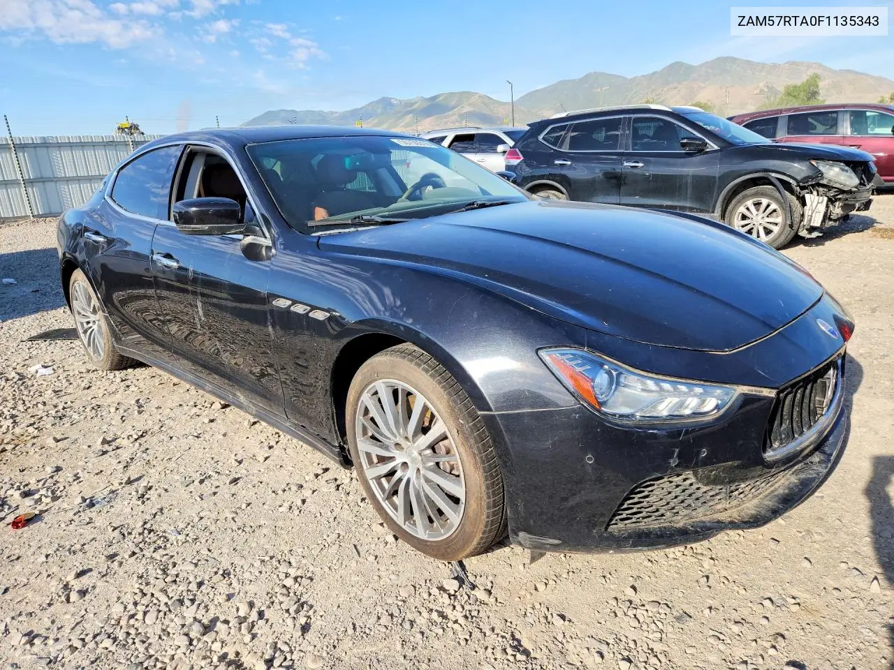 2015 Maserati Ghibli S VIN: ZAM57RTA0F1135343 Lot: 55755016