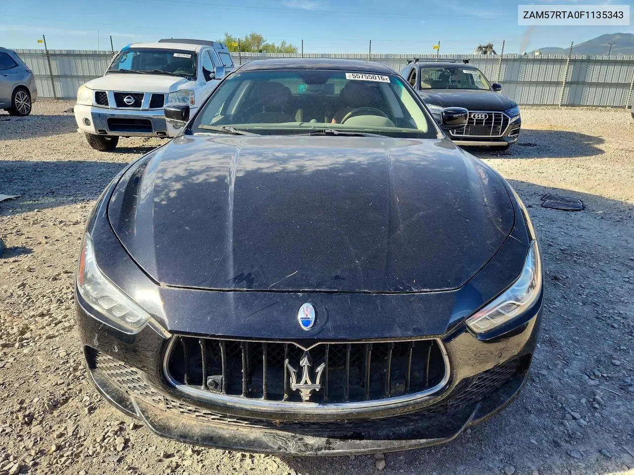2015 Maserati Ghibli S VIN: ZAM57RTA0F1135343 Lot: 55755016