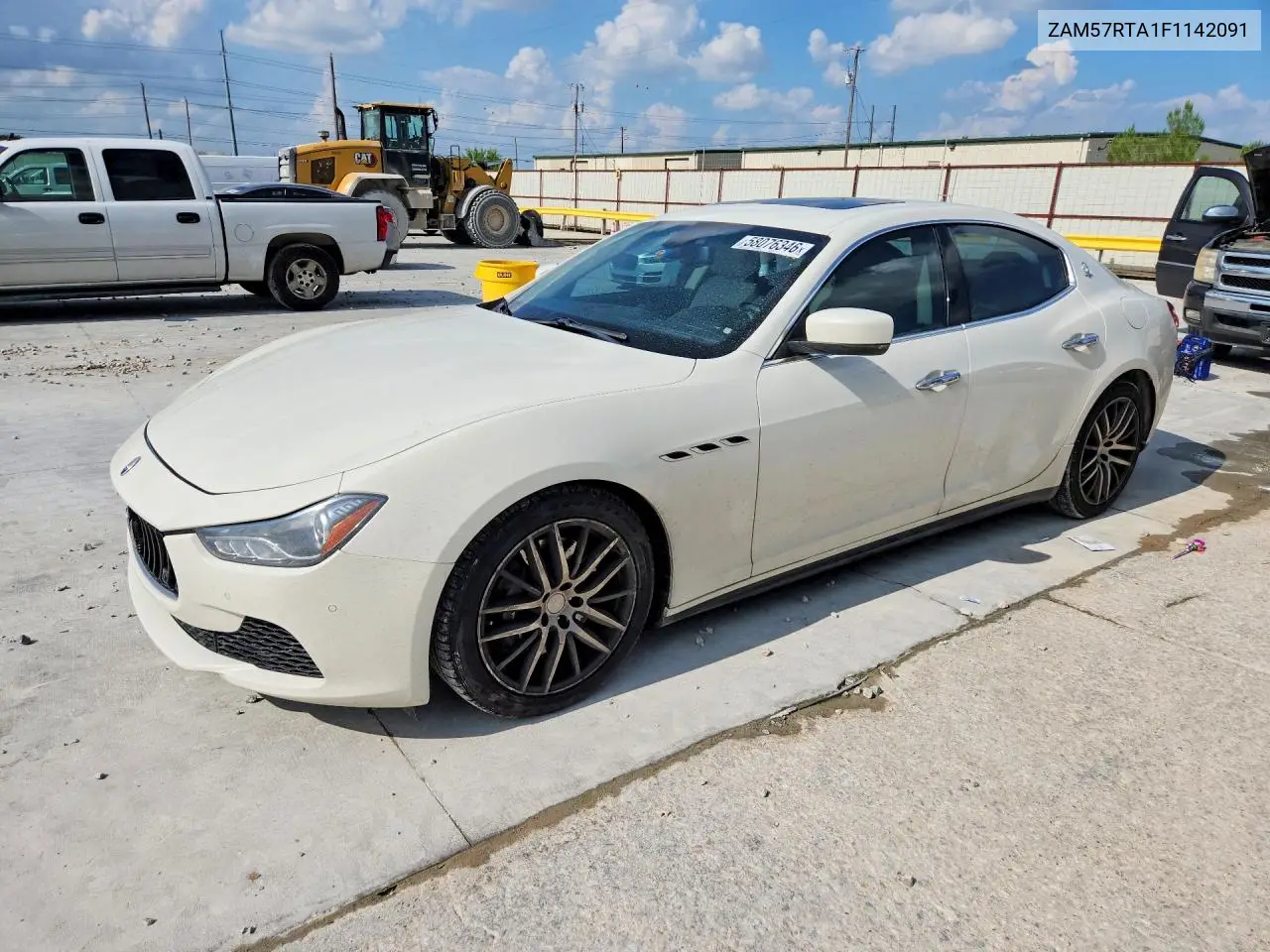 2015 Maserati Ghibli S VIN: ZAM57RTA1F1142091 Lot: 58076346