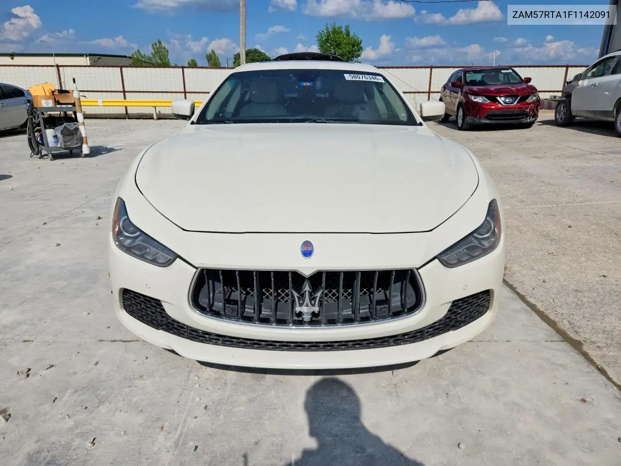 2015 Maserati Ghibli S VIN: ZAM57RTA1F1142091 Lot: 58076346