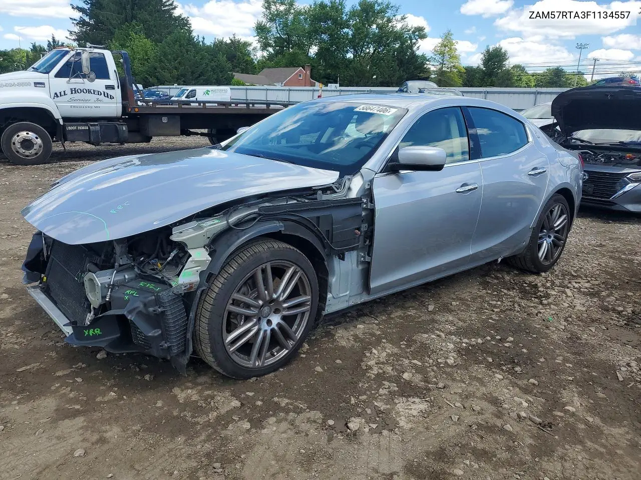 2015 Maserati Ghibli S VIN: ZAM57RTA3F1134557 Lot: 58647406