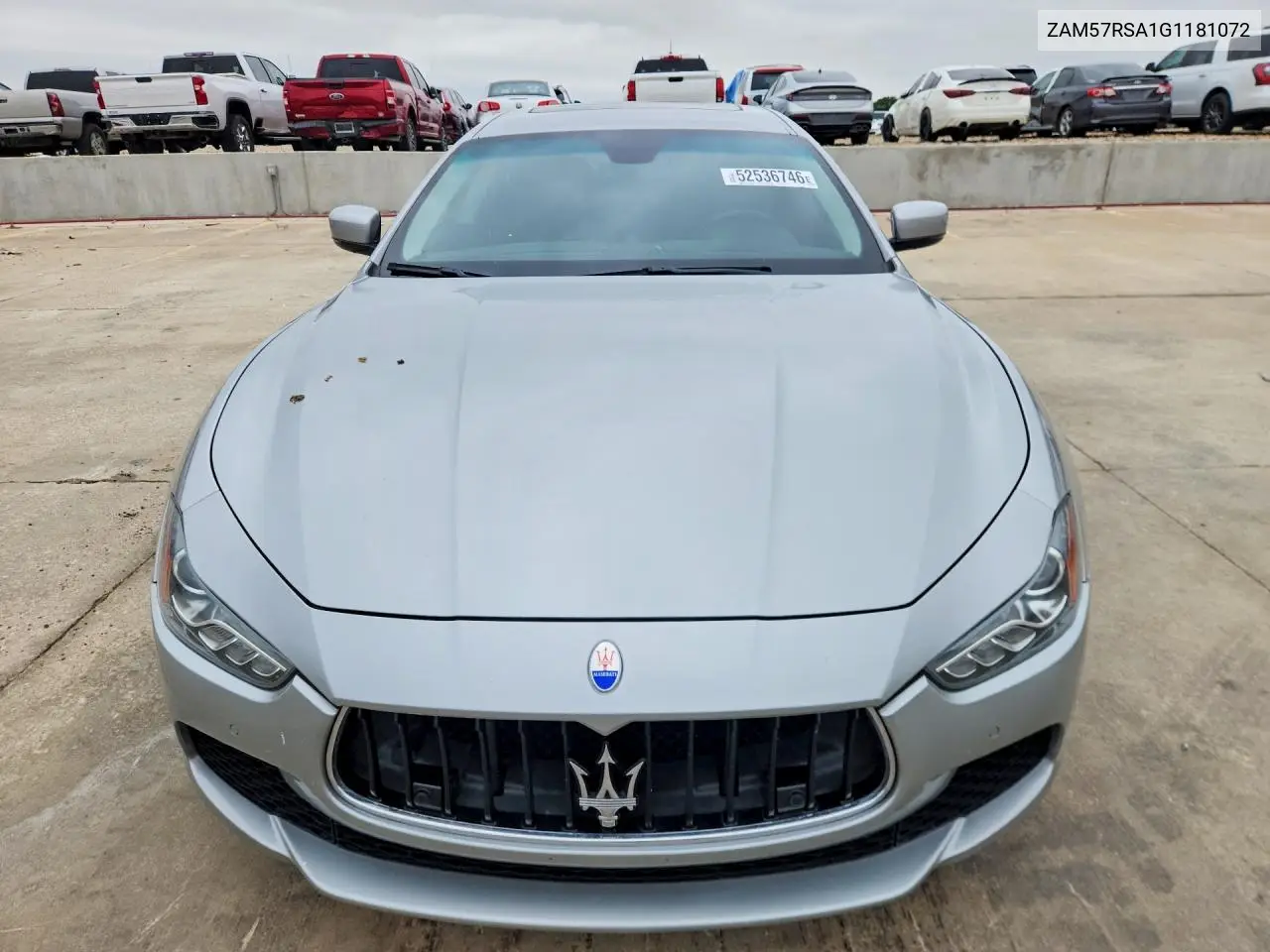 2016 Maserati Ghibli S VIN: ZAM57RSA1G1181072 Lot: 52536746