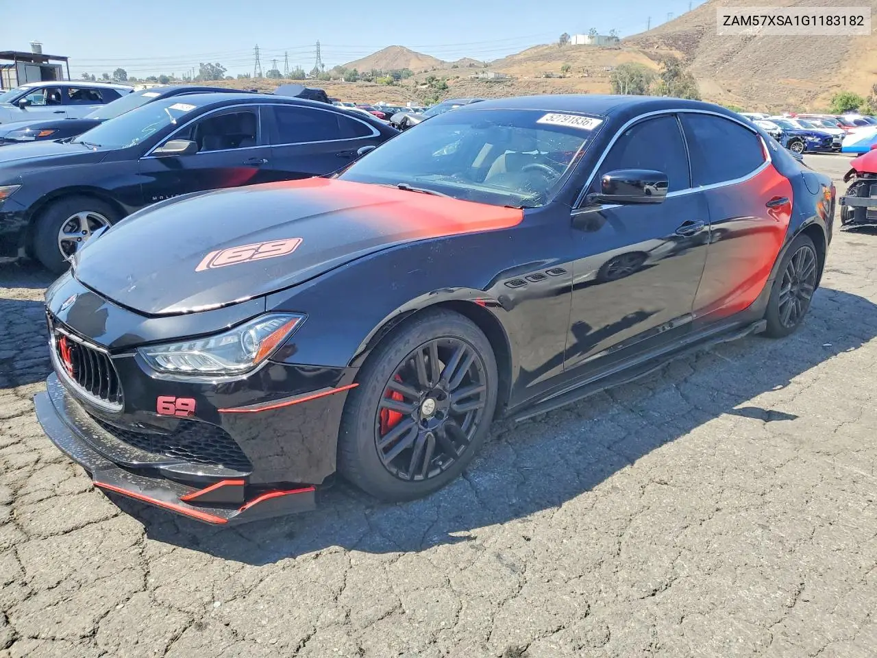 2016 Maserati Ghibli VIN: ZAM57XSA1G1183182 Lot: 52791836
