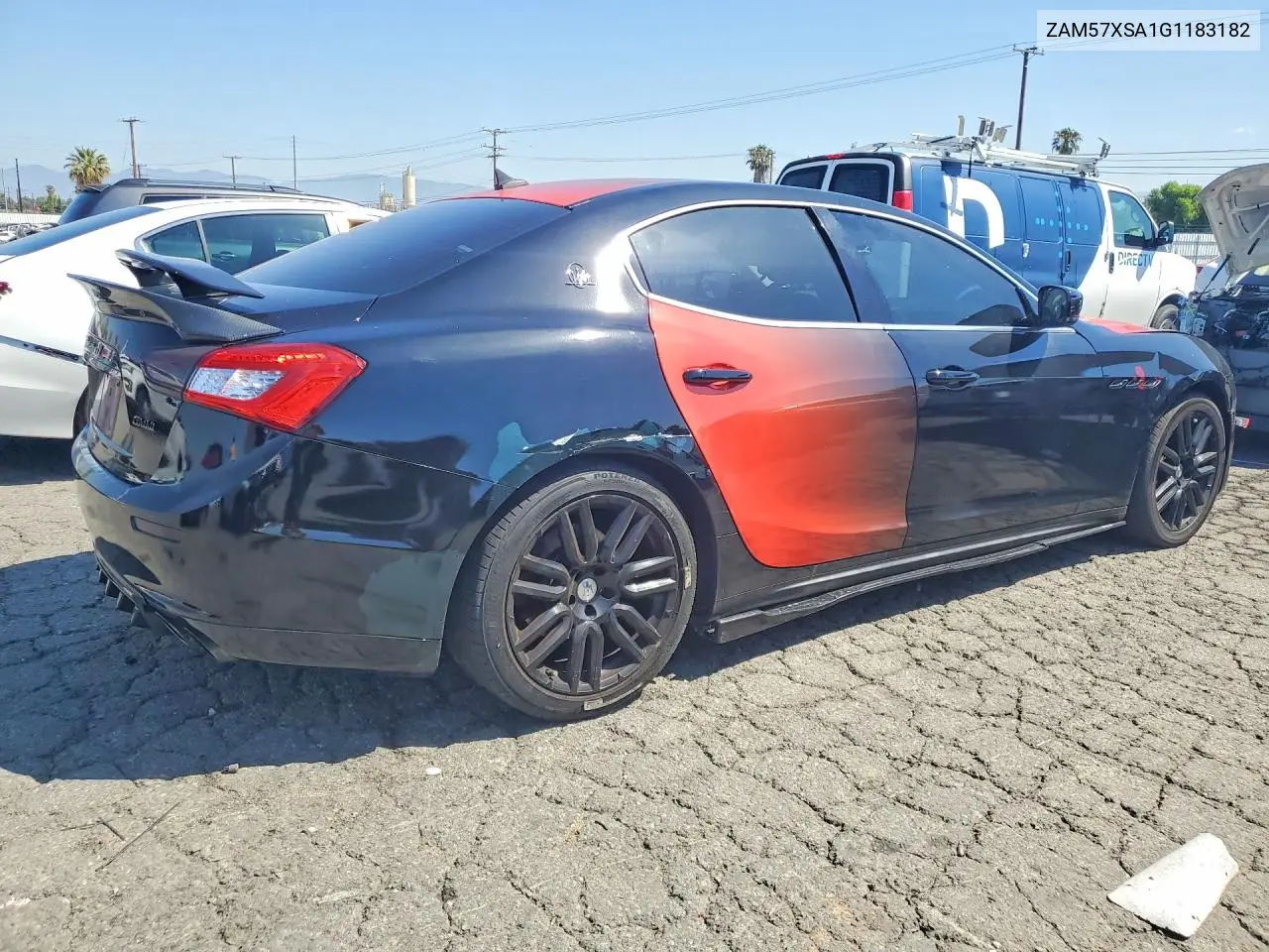 2016 Maserati Ghibli VIN: ZAM57XSA1G1183182 Lot: 52791836