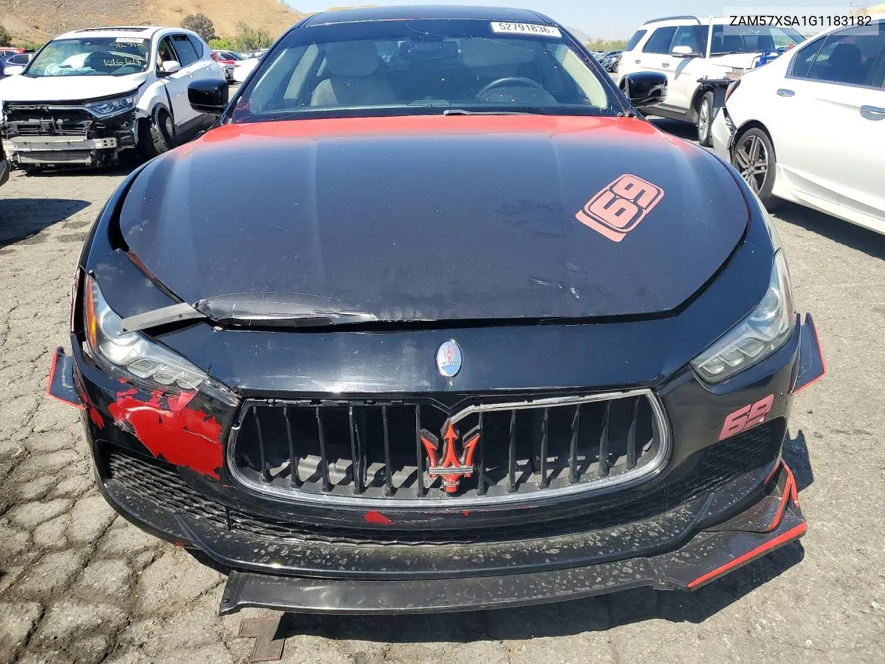 2016 Maserati Ghibli VIN: ZAM57XSA1G1183182 Lot: 52791836