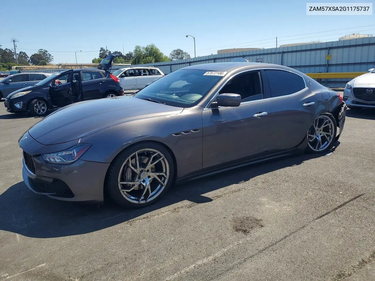 2016 Maserati Ghibli VIN: ZAM57XSA2G1175737 Lot: 57672106