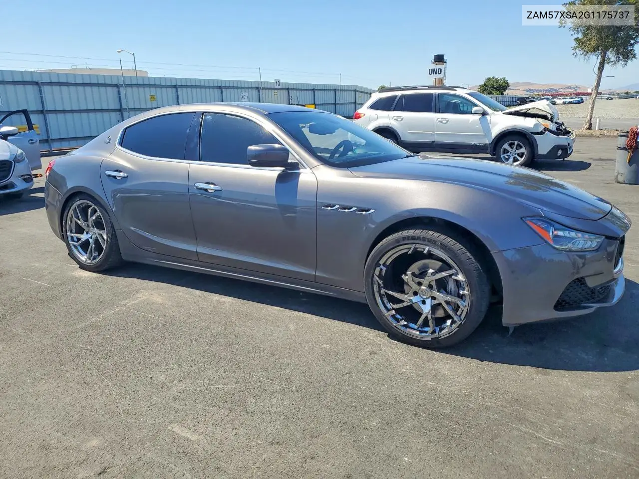 2016 Maserati Ghibli VIN: ZAM57XSA2G1175737 Lot: 57672106