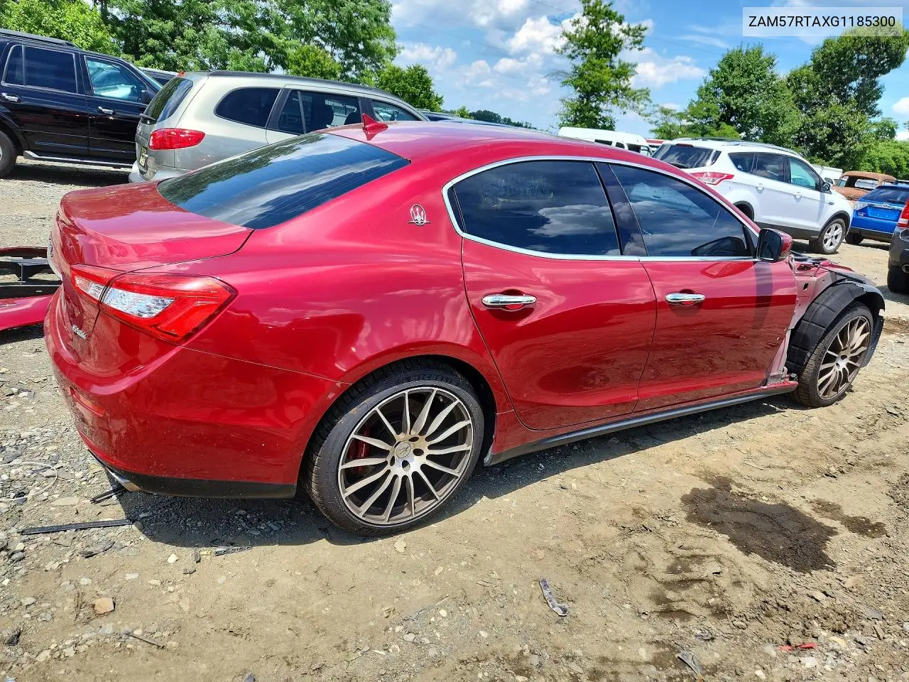 2016 Maserati Ghibli S VIN: ZAM57RTAXG1185300 Lot: 58768296