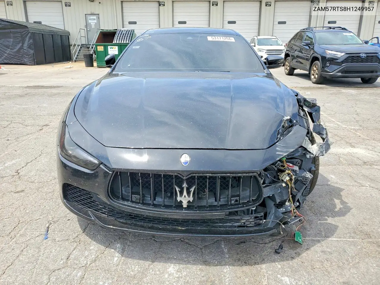 2017 Maserati Ghibli Q4 VIN: ZAM57RTS8H1249957 Lot: 53171266