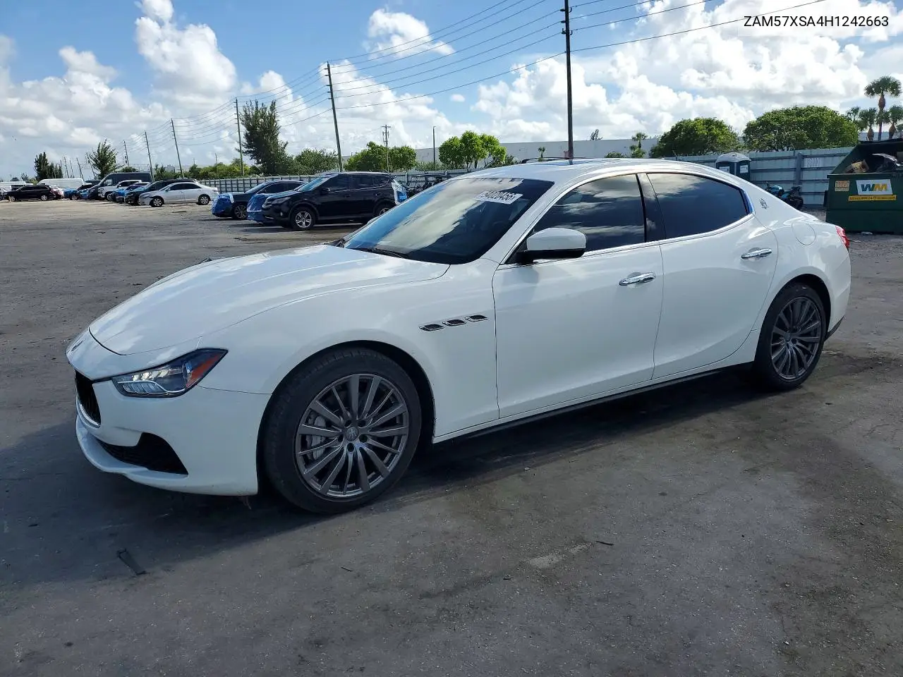 2017 Maserati Ghibli VIN: ZAM57XSA4H1242663 Lot: 54020456