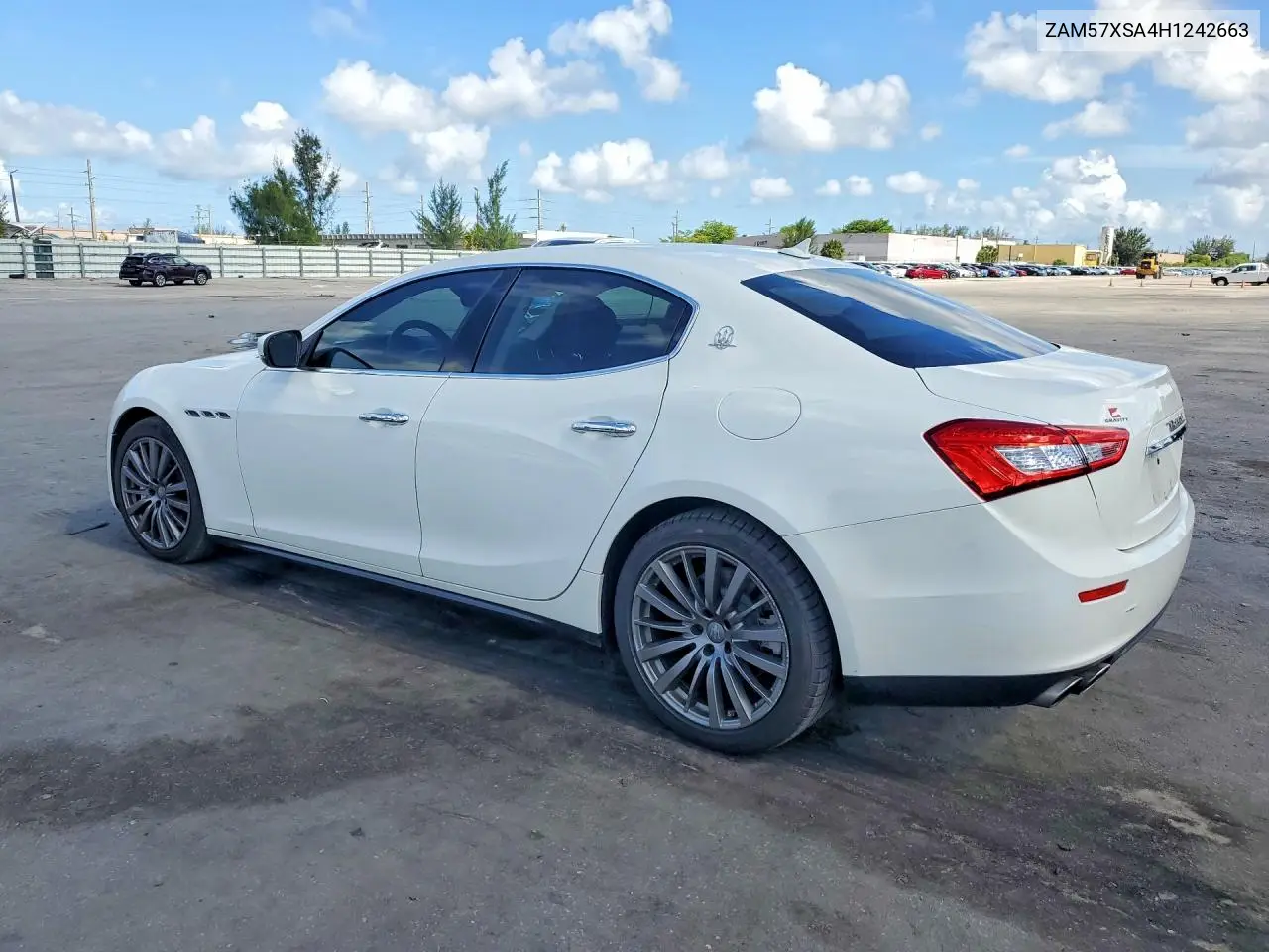 2017 Maserati Ghibli VIN: ZAM57XSA4H1242663 Lot: 54020456