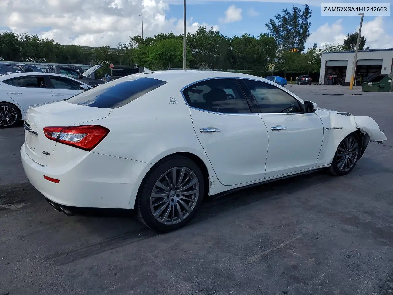 2017 Maserati Ghibli VIN: ZAM57XSA4H1242663 Lot: 54020456