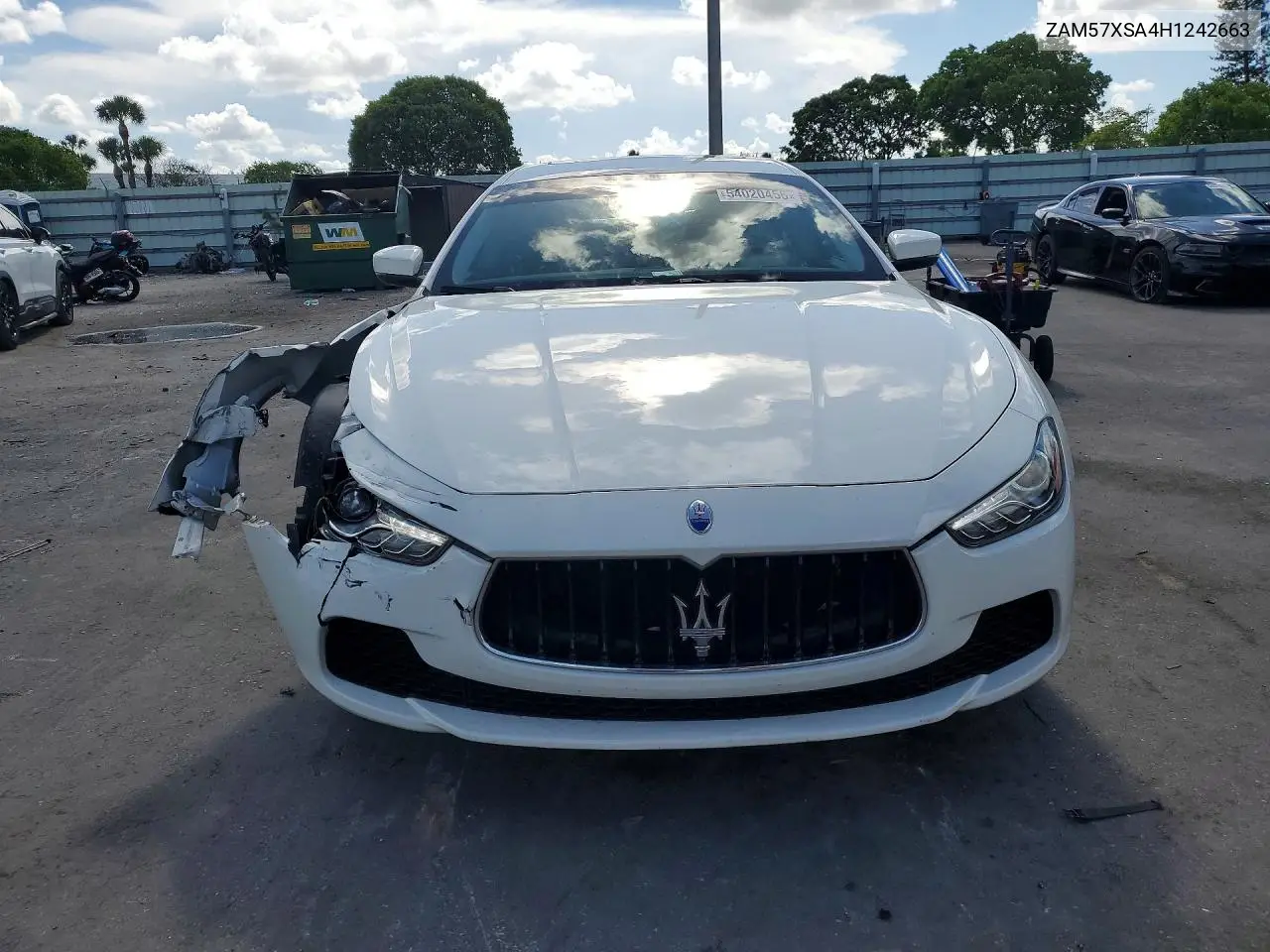 2017 Maserati Ghibli VIN: ZAM57XSA4H1242663 Lot: 54020456