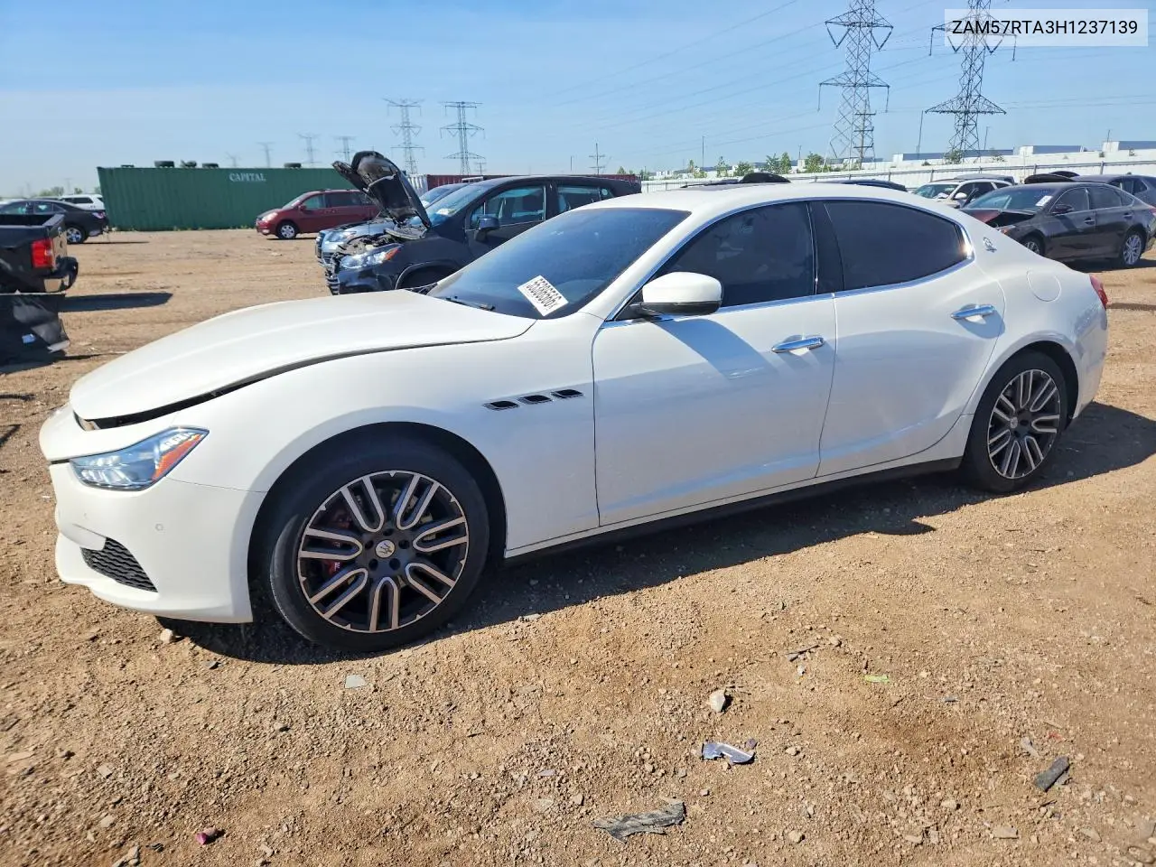2017 Maserati Ghibli S VIN: ZAM57RTA3H1237139 Lot: 55386566