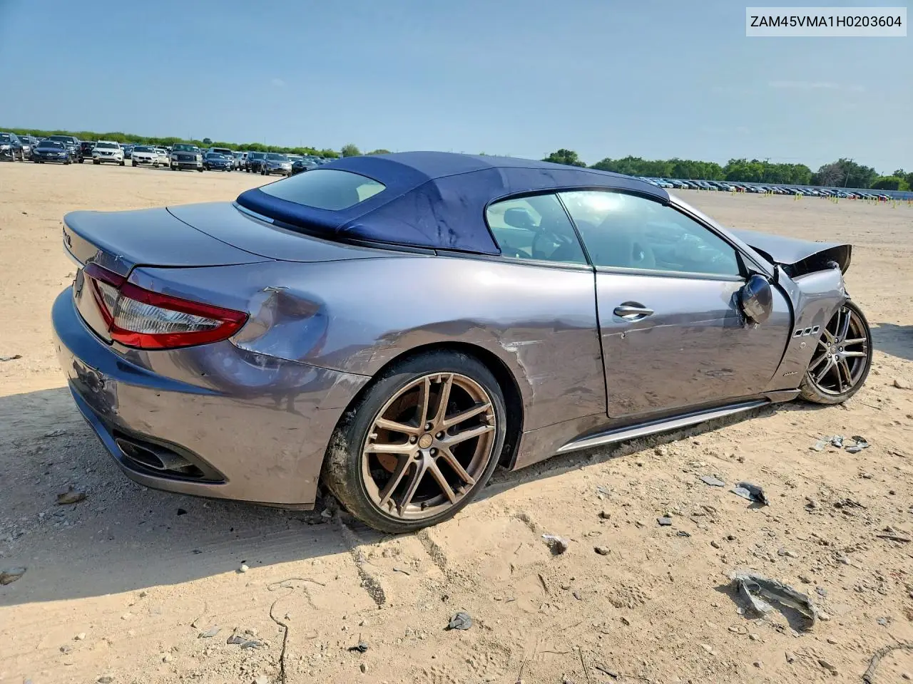 2017 Maserati Granturismo S VIN: ZAM45VMA1H0203604 Lot: 58633446