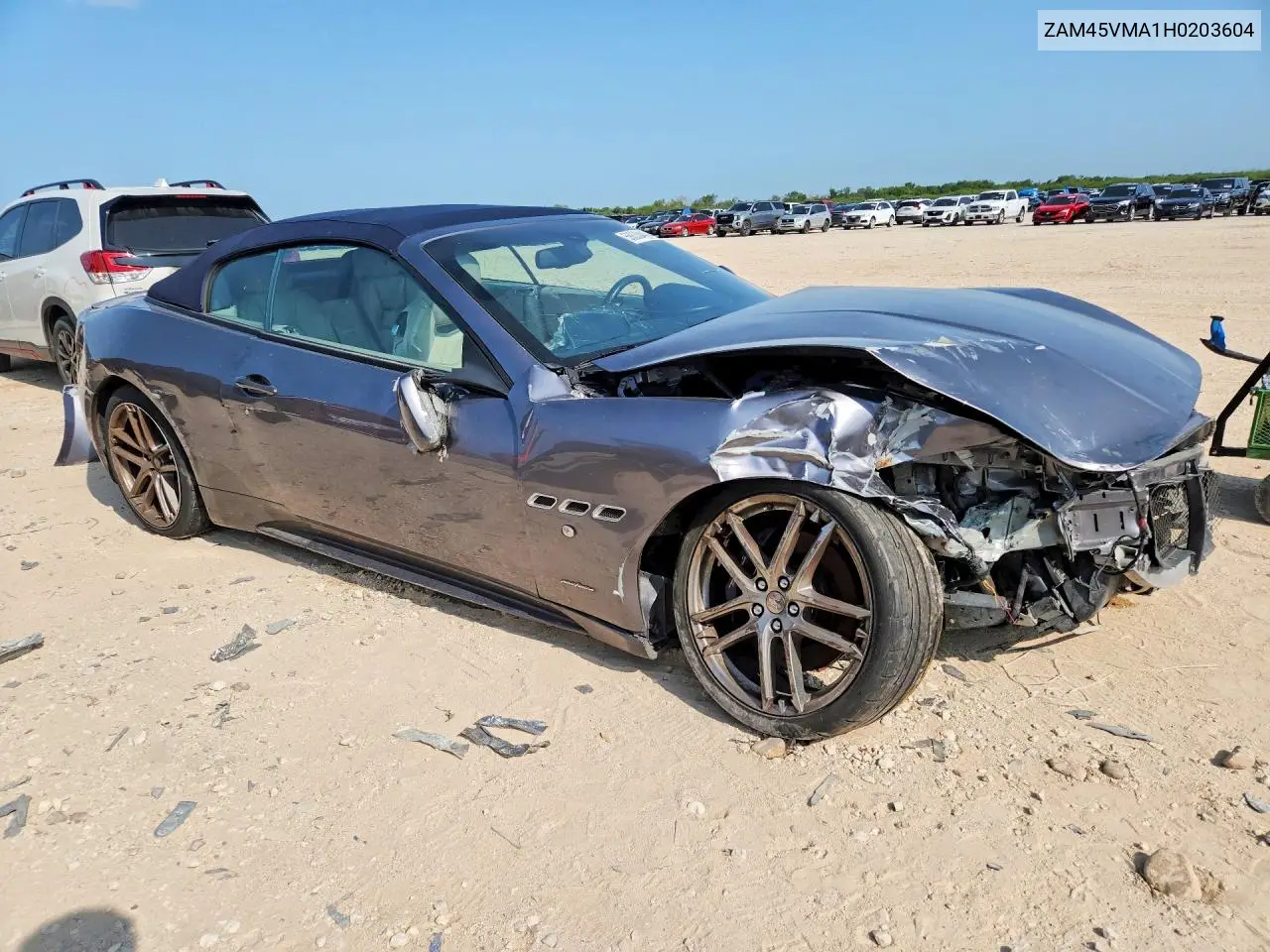 2017 Maserati Granturismo S VIN: ZAM45VMA1H0203604 Lot: 58633446