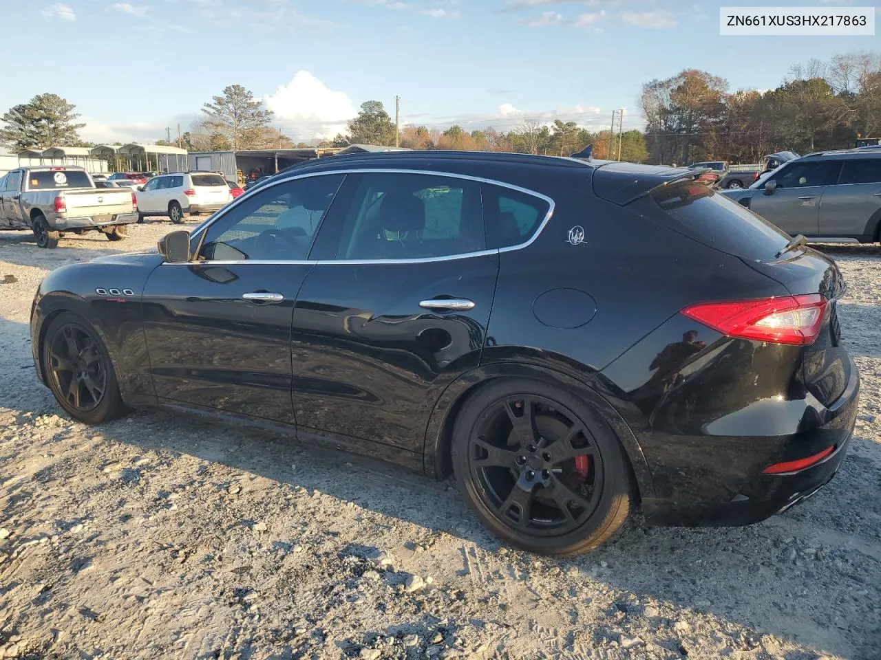 2017 Maserati Levante Sport VIN: ZN661XUS3HX217863 Lot: 85509014
