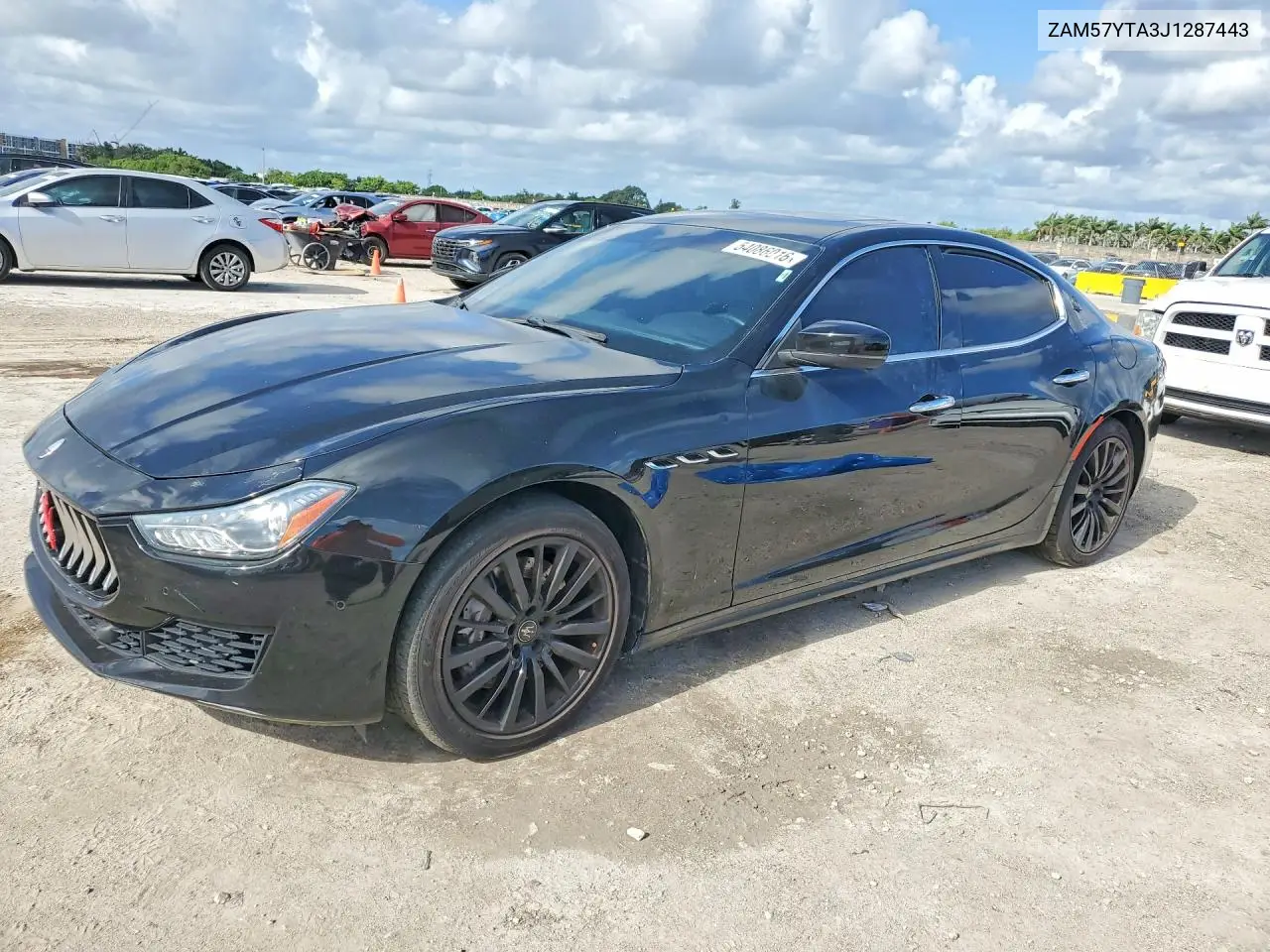 2018 Maserati Ghibli S VIN: ZAM57YTA3J1287443 Lot: 54086016