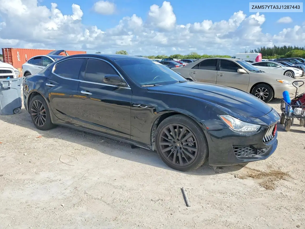 2018 Maserati Ghibli S VIN: ZAM57YTA3J1287443 Lot: 54086016