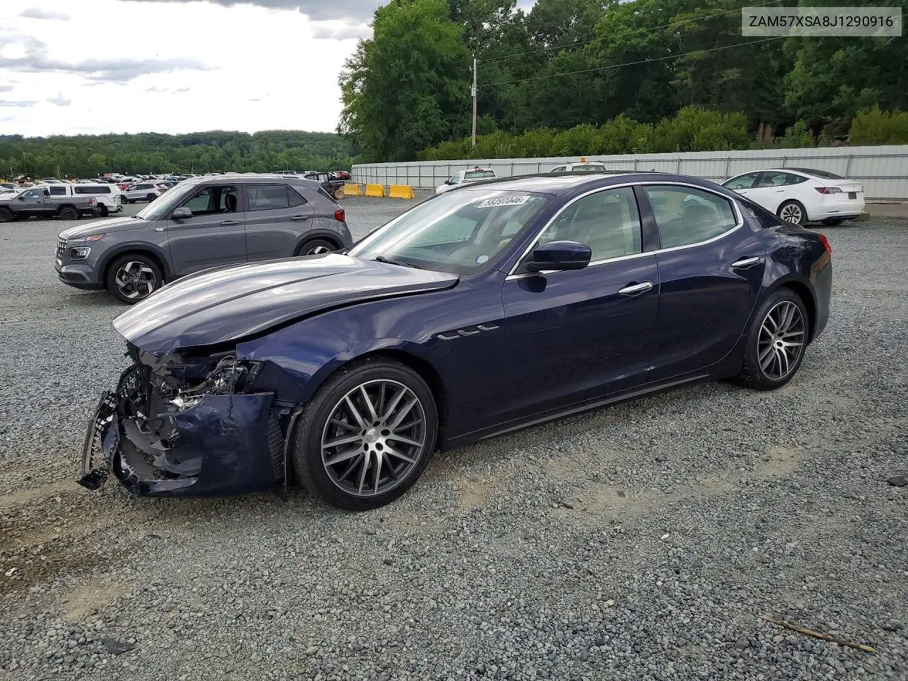 2018 Maserati Ghibli VIN: ZAM57XSA8J1290916 Lot: 58297046