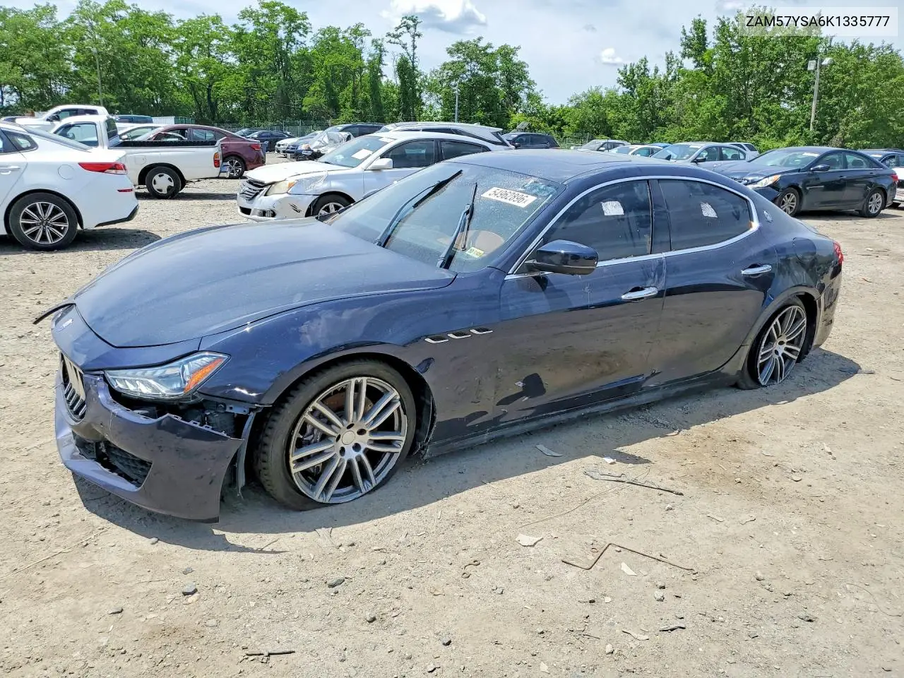 2019 Maserati Ghibli S VIN: ZAM57YSA6K1335777 Lot: 54962896