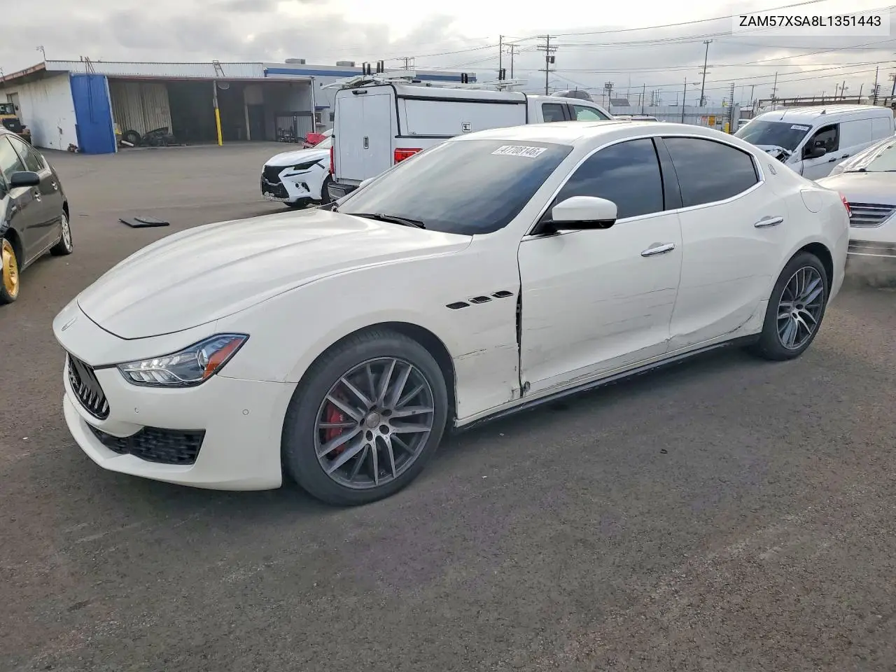 2020 Maserati Ghibli VIN: ZAM57XSA8L1351443 Lot: 47708146