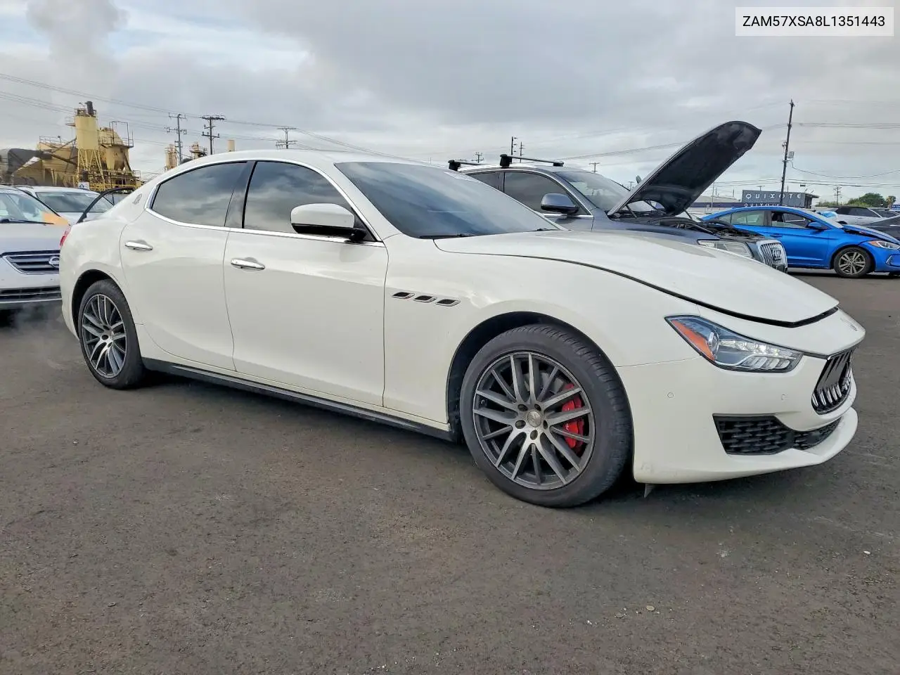 2020 Maserati Ghibli VIN: ZAM57XSA8L1351443 Lot: 47708146