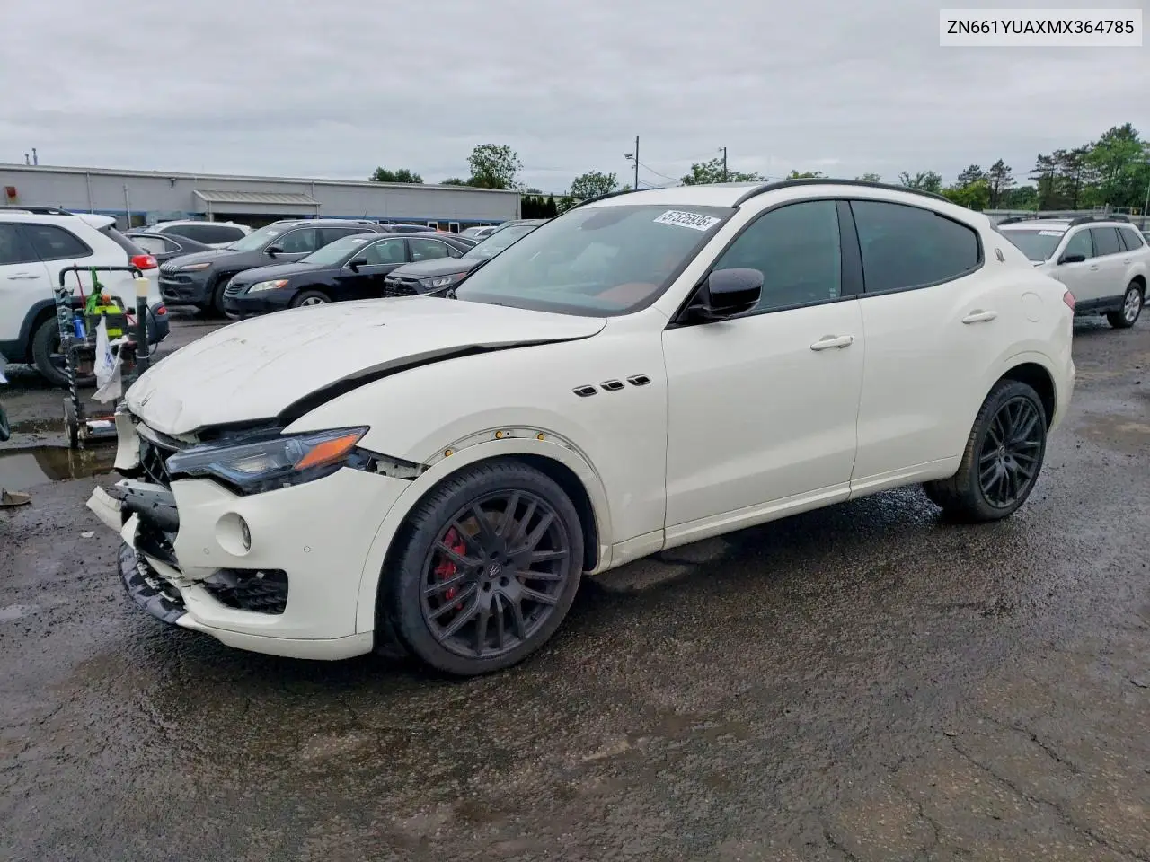 2021 Maserati Levante S VIN: ZN661YUAXMX364785 Lot: 57525936