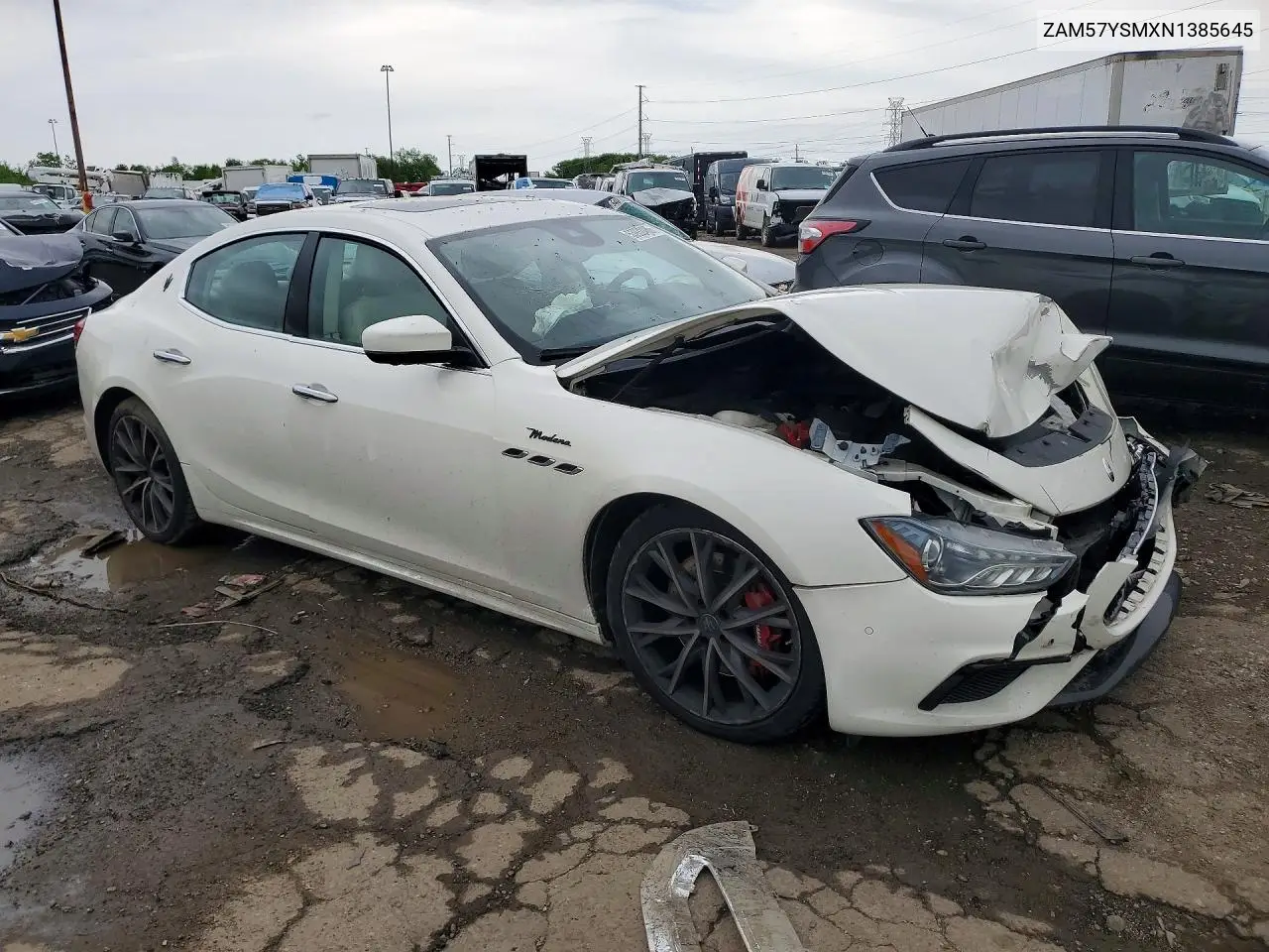 2022 Maserati Ghibli Modena VIN: ZAM57YSMXN1385645 Lot: 53932486