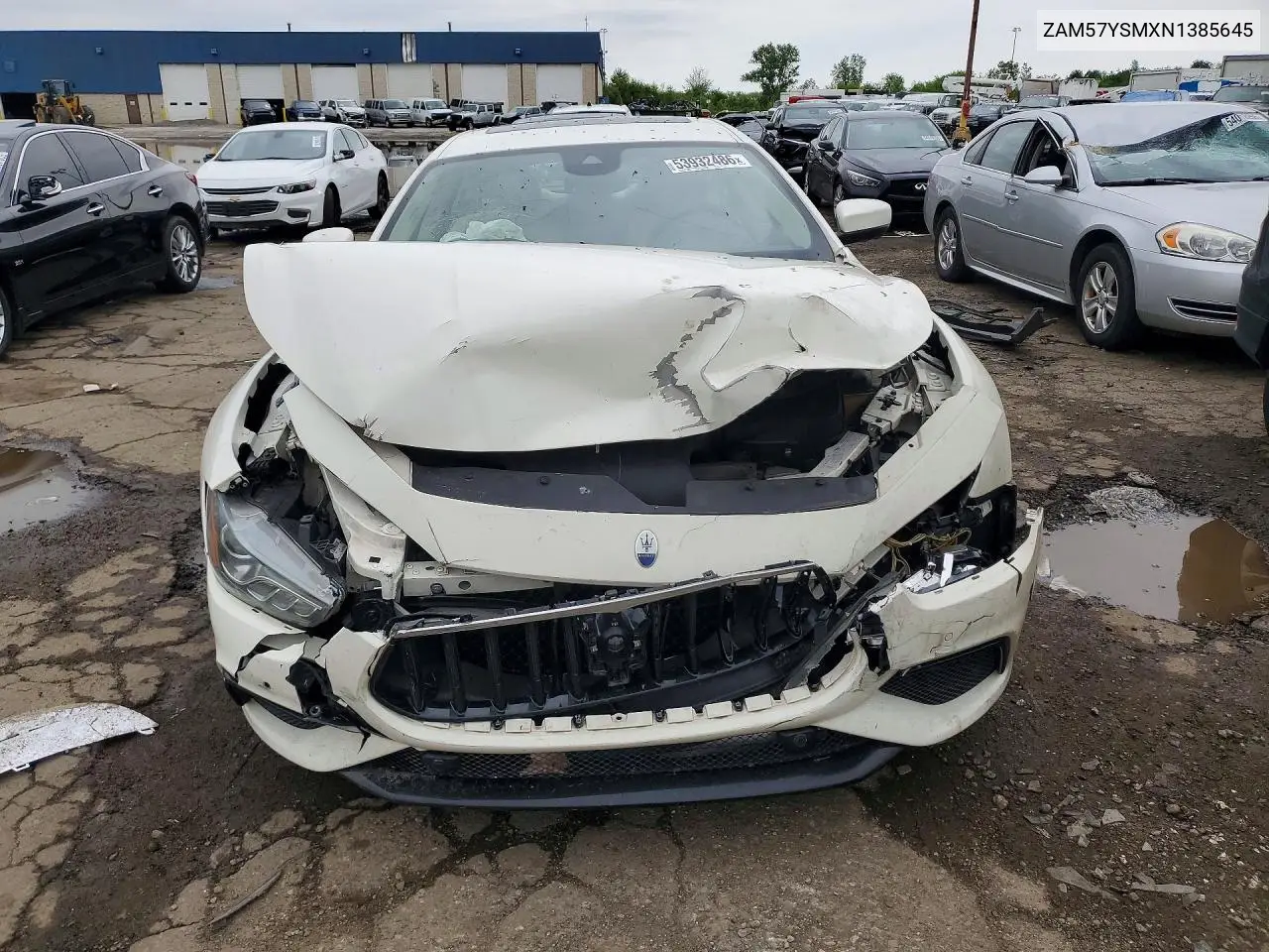 2022 Maserati Ghibli Modena VIN: ZAM57YSMXN1385645 Lot: 53932486