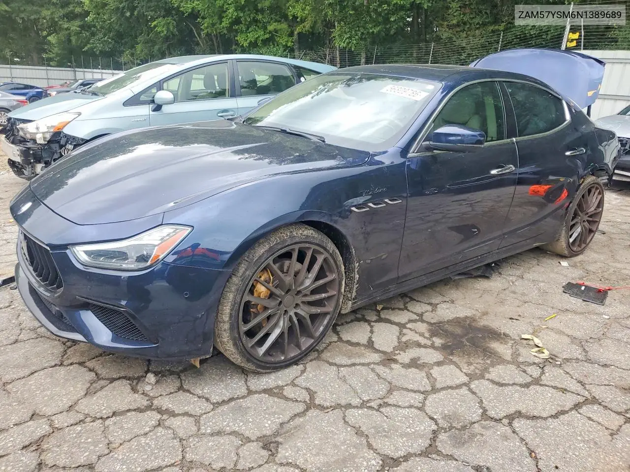 2022 Maserati Ghibli Modena VIN: ZAM57YSM6N1389689 Lot: 56809786