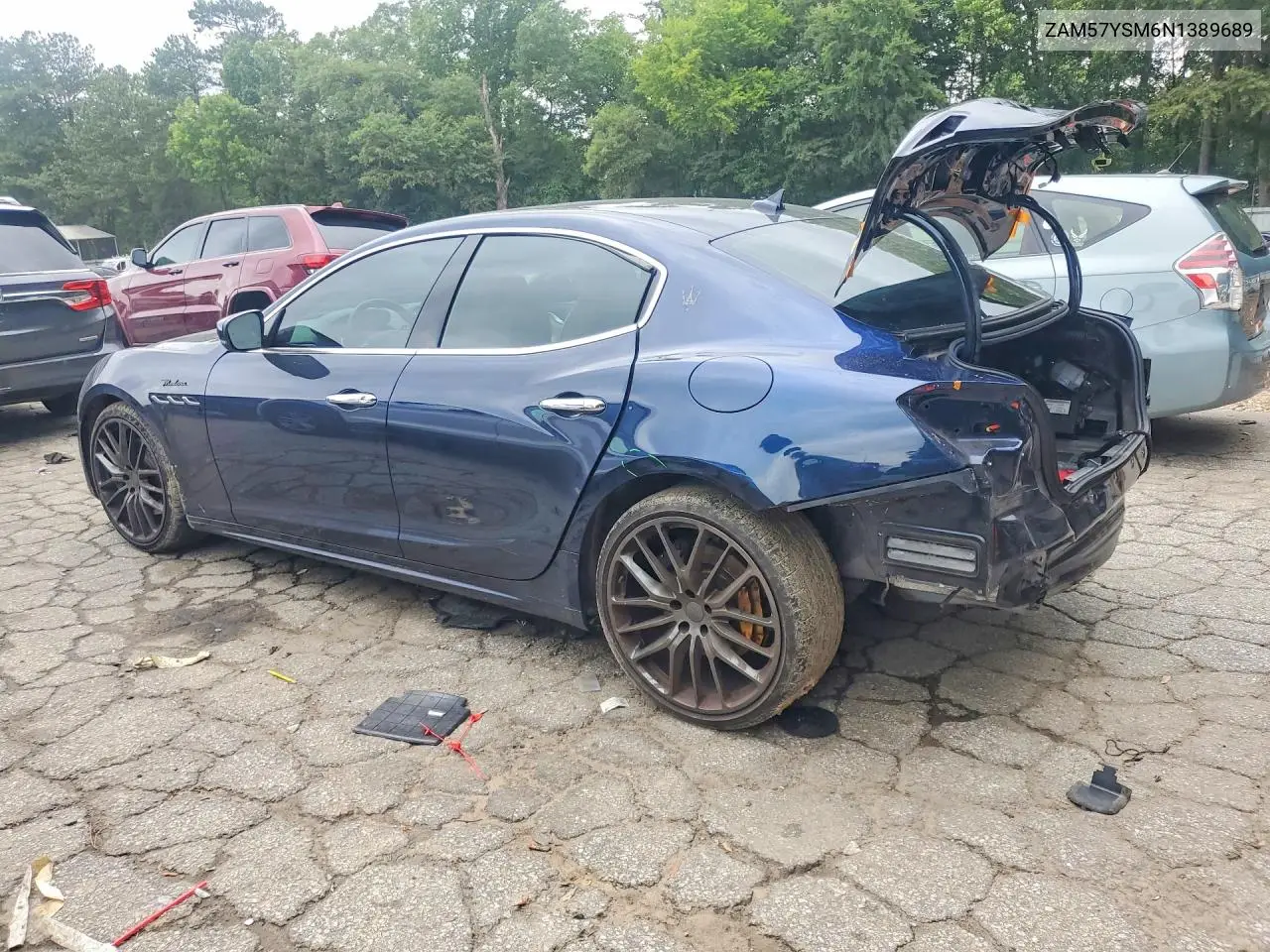 2022 Maserati Ghibli Modena VIN: ZAM57YSM6N1389689 Lot: 56809786
