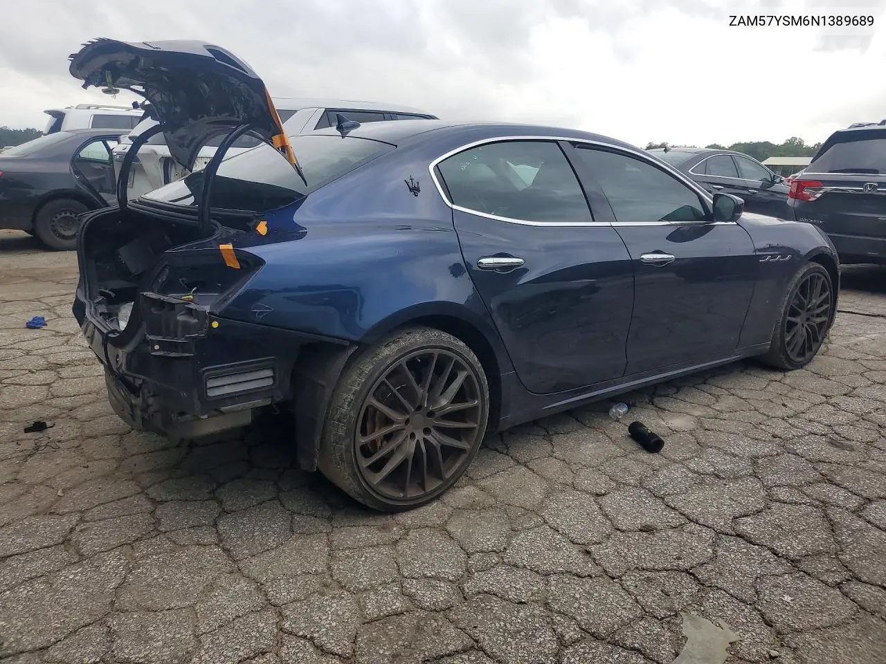 2022 Maserati Ghibli Modena VIN: ZAM57YSM6N1389689 Lot: 56809786