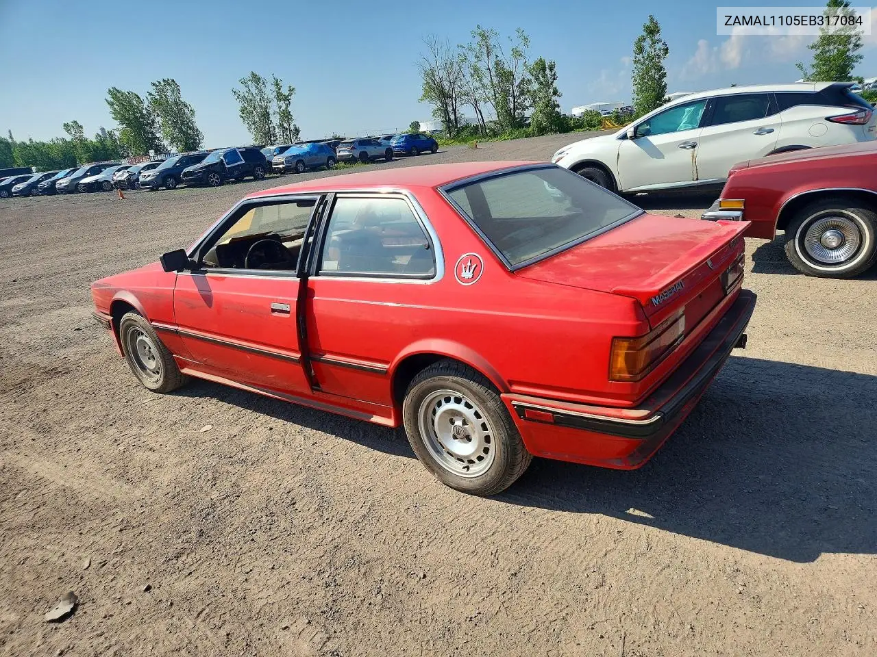 1984 Maserati Biturbo VIN: ZAMAL1105EB317084 Lot: 60033406