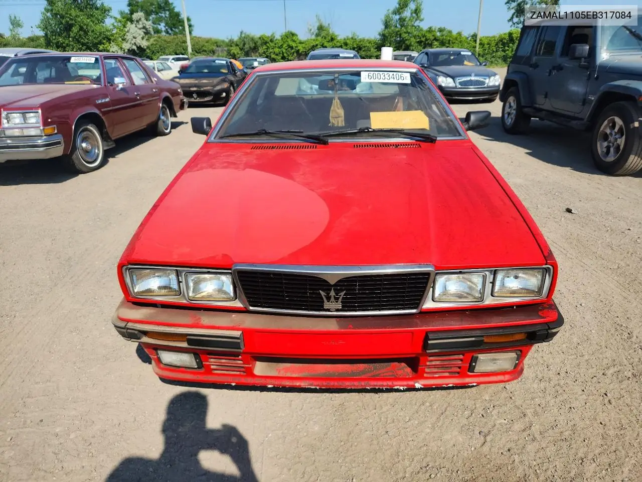 1984 Maserati Biturbo VIN: ZAMAL1105EB317084 Lot: 60033406