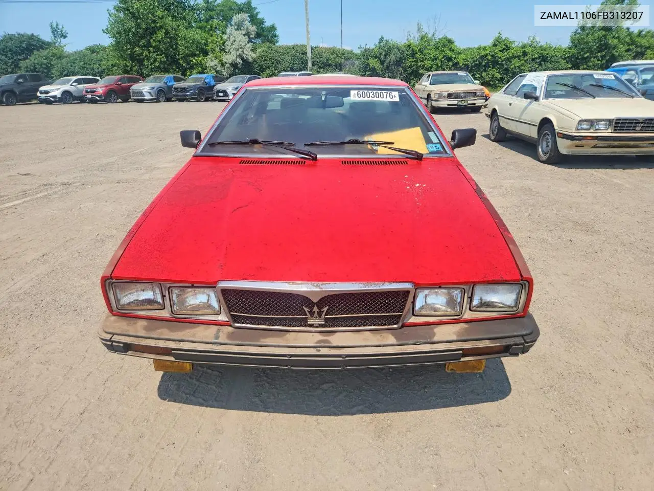 1985 Maserati Biturbo VIN: ZAMAL1106FB313207 Lot: 60030076