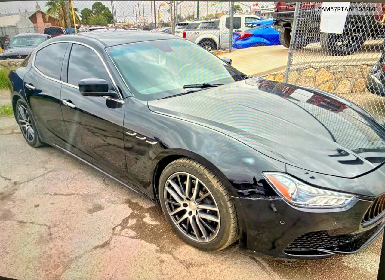 2014 Maserati Ghibli S VIN: ZAM57RTA6E1087801 Lot: 51924056