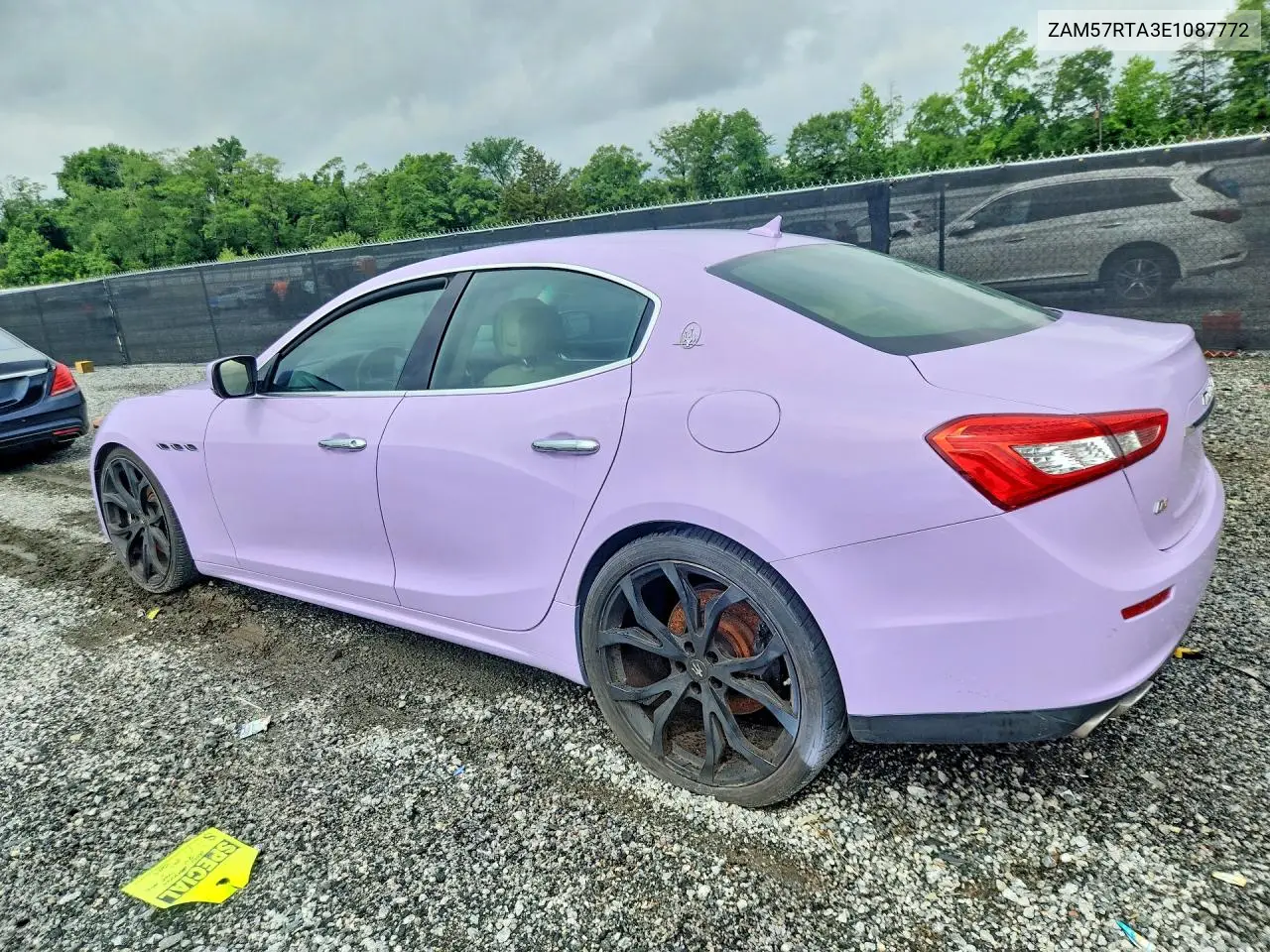 2014 Maserati Ghibli S VIN: ZAM57RTA3E1087772 Lot: 54986376