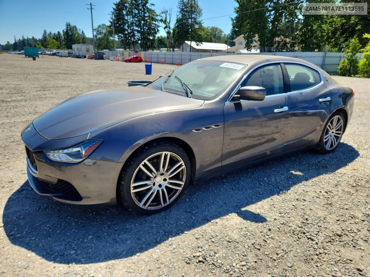 2014 Maserati Ghibli S VIN: ZAM57RTA7E1113595 Lot: 55231836
