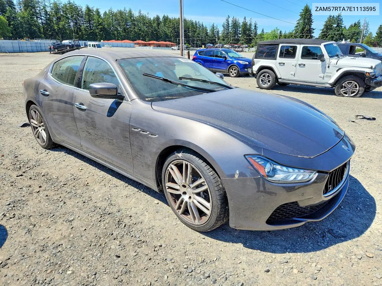 2014 Maserati Ghibli S VIN: ZAM57RTA7E1113595 Lot: 55231836