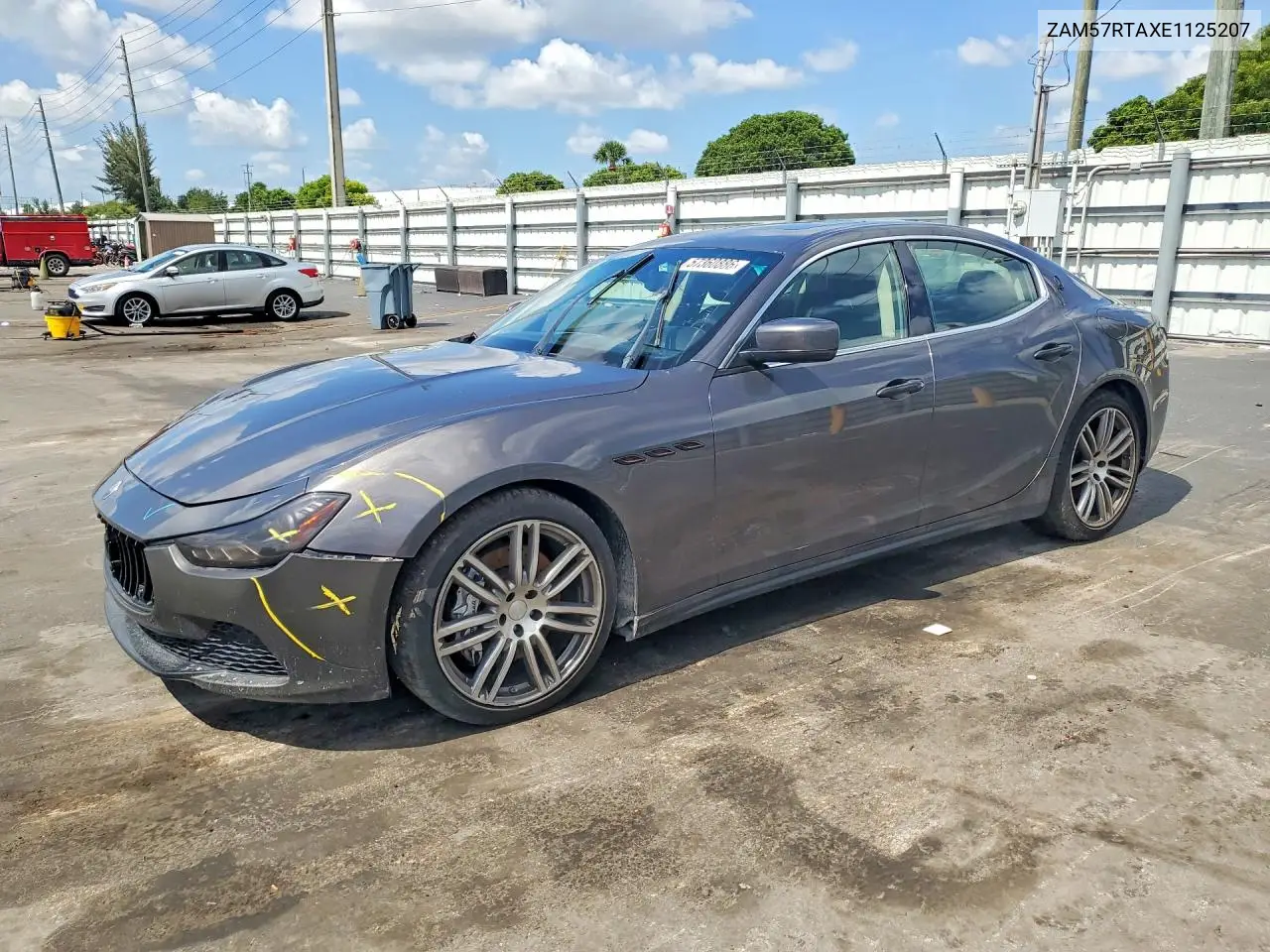 2014 Maserati Ghibli S Q4 VIN: ZAM57RTAXE1125207 Lot: 57360886