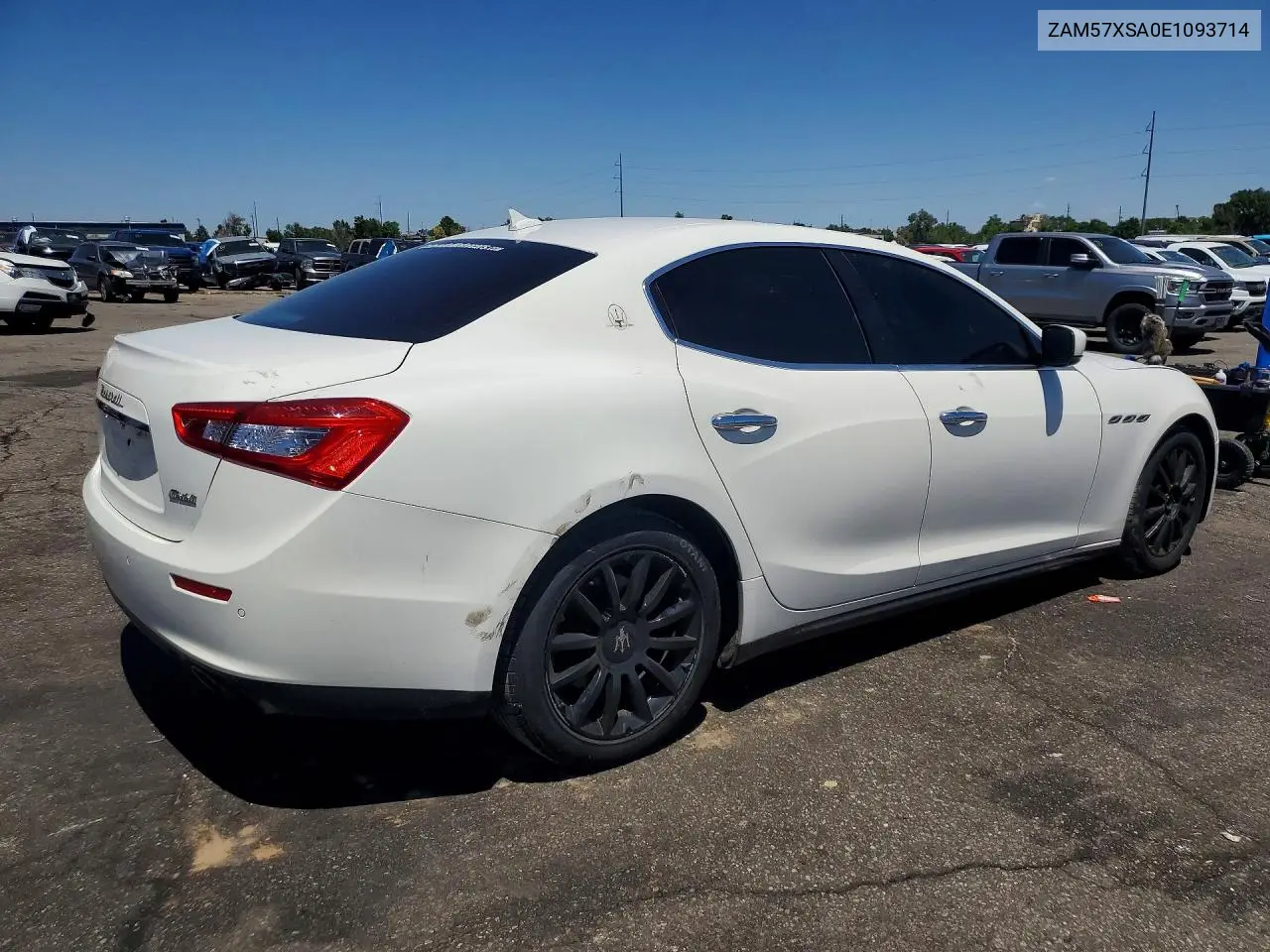 2014 Maserati Ghibli VIN: ZAM57XSA0E1093714 Lot: 60152956