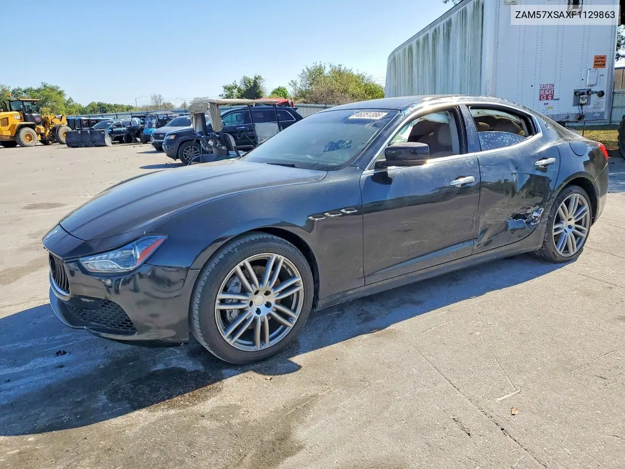 2015 Maserati Ghibli VIN: ZAM57XSAXF1129863 Lot: 46351386