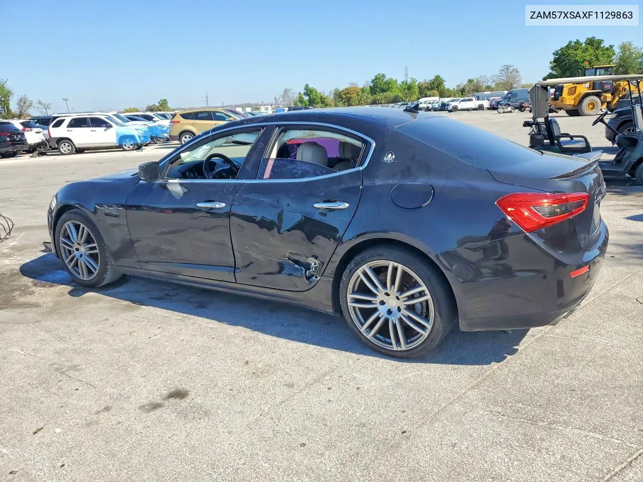 2015 Maserati Ghibli VIN: ZAM57XSAXF1129863 Lot: 46351386
