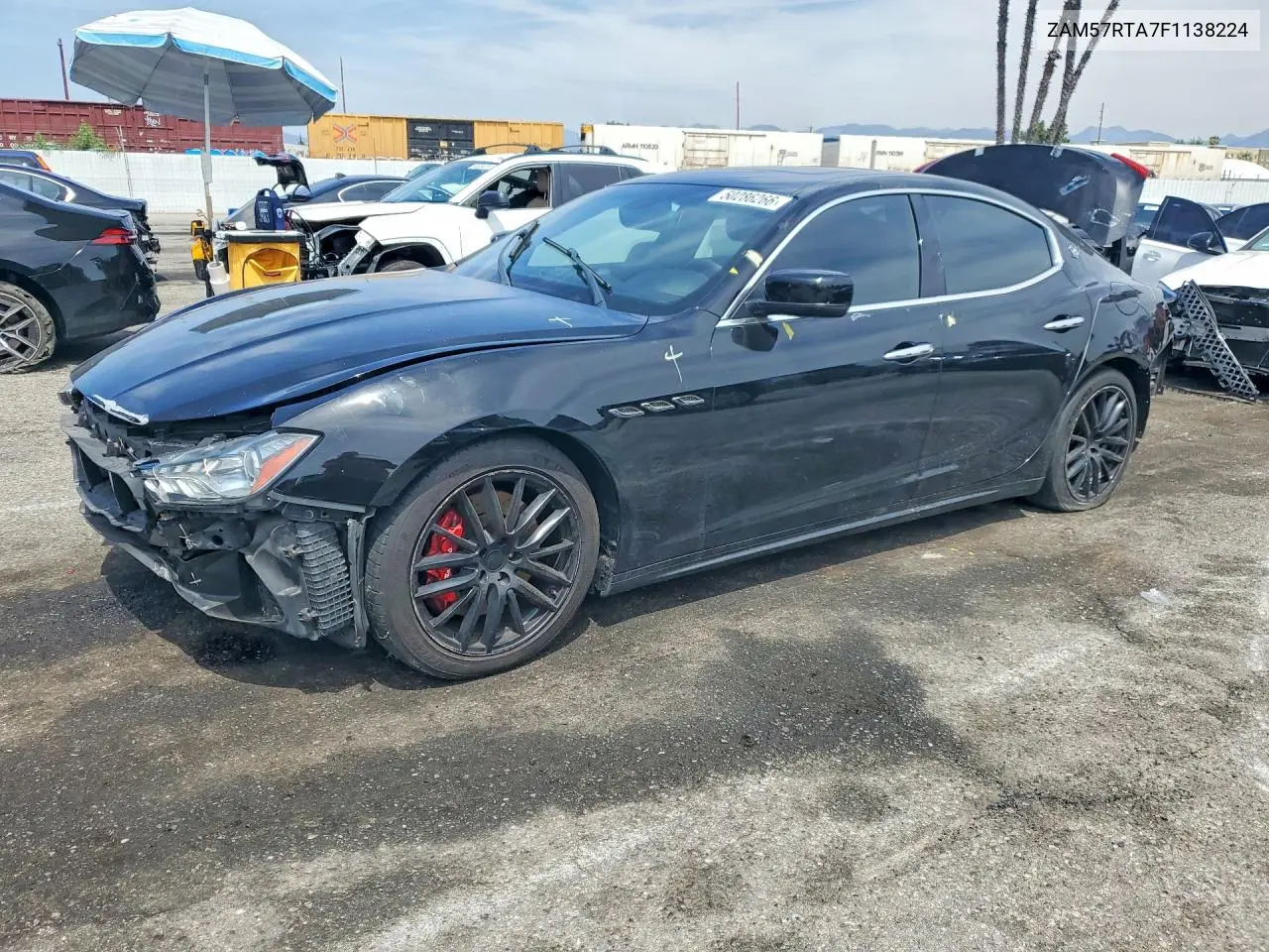 2015 Maserati Ghibli S VIN: ZAM57RTA7F1138224 Lot: 50286266