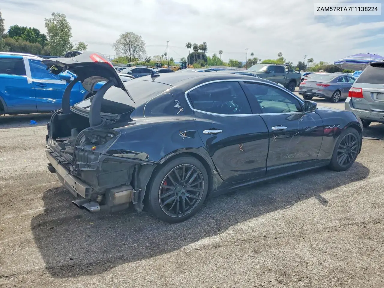 2015 Maserati Ghibli S VIN: ZAM57RTA7F1138224 Lot: 50286266