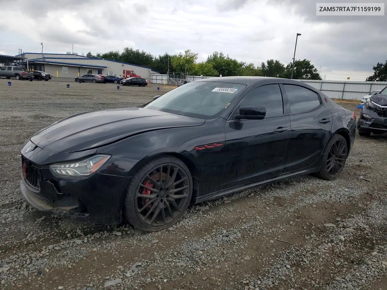 2015 Maserati Ghibli S VIN: ZAM57RTA7F1159199 Lot: 55588286