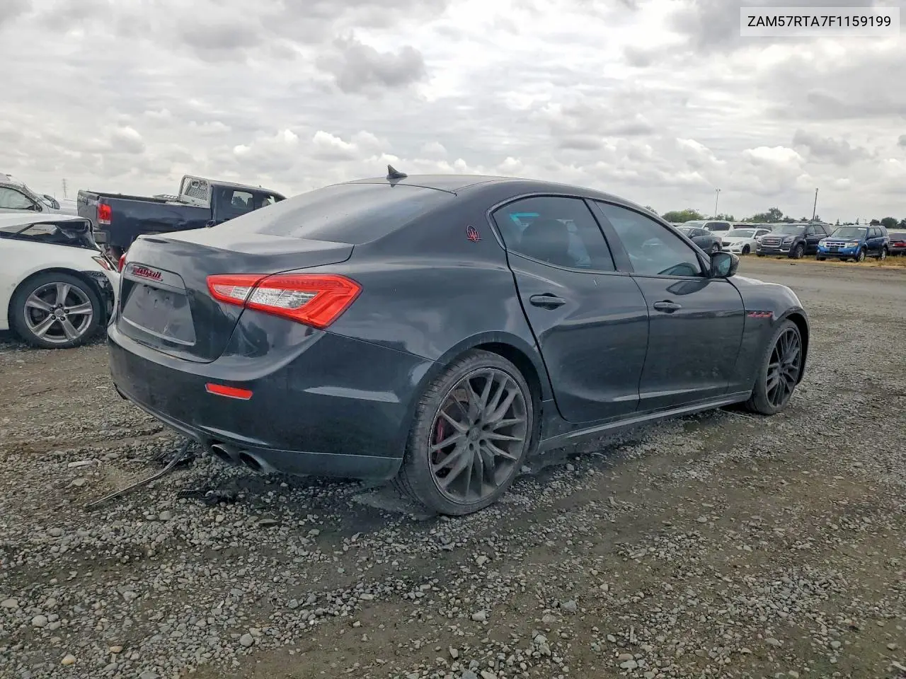 2015 Maserati Ghibli S VIN: ZAM57RTA7F1159199 Lot: 55588286