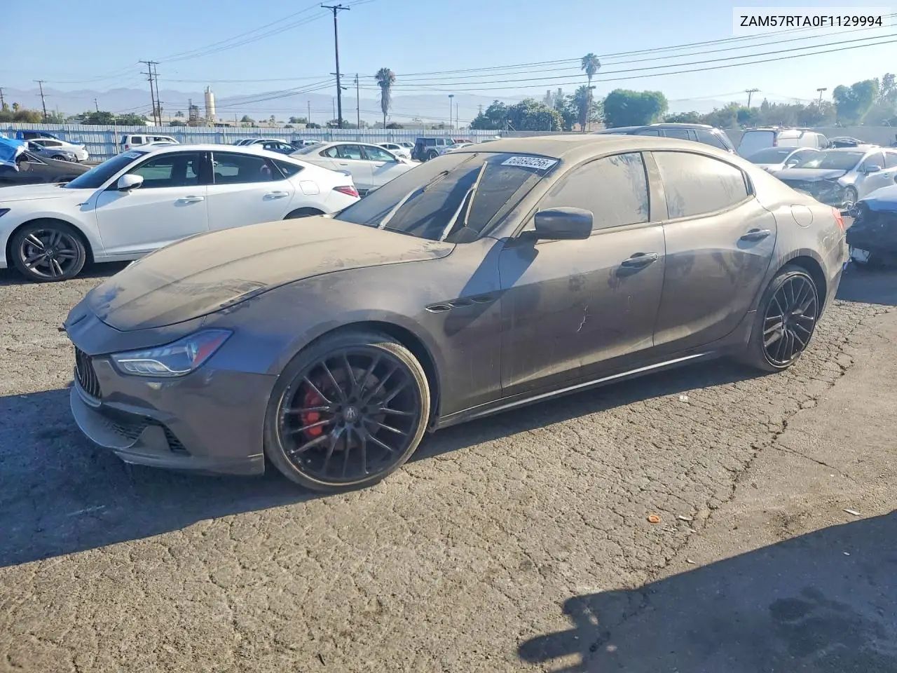 2015 Maserati Ghibli S VIN: ZAM57RTA0F1129994 Lot: 60690256