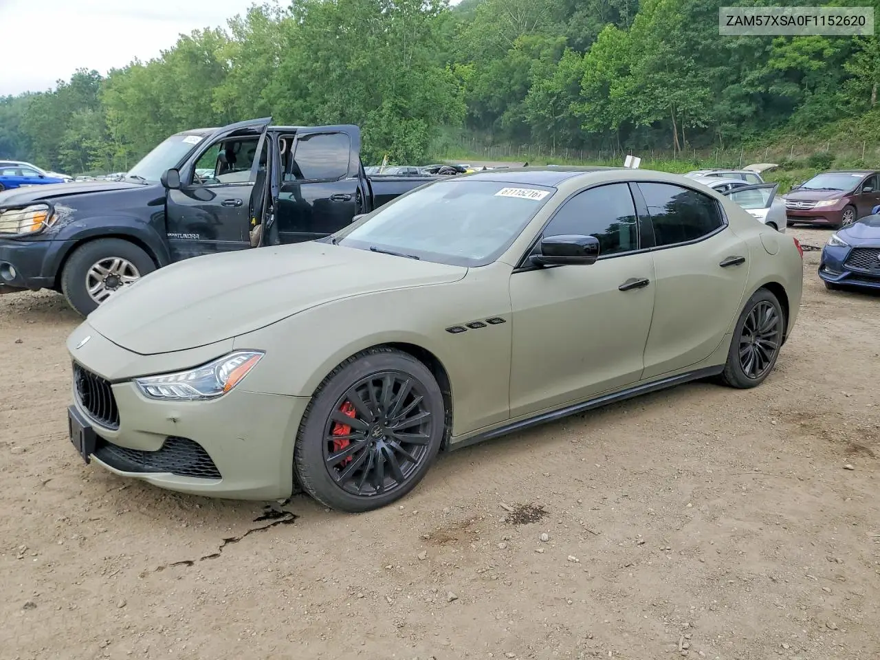 2015 Maserati Ghibli VIN: ZAM57XSA0F1152620 Lot: 61115216